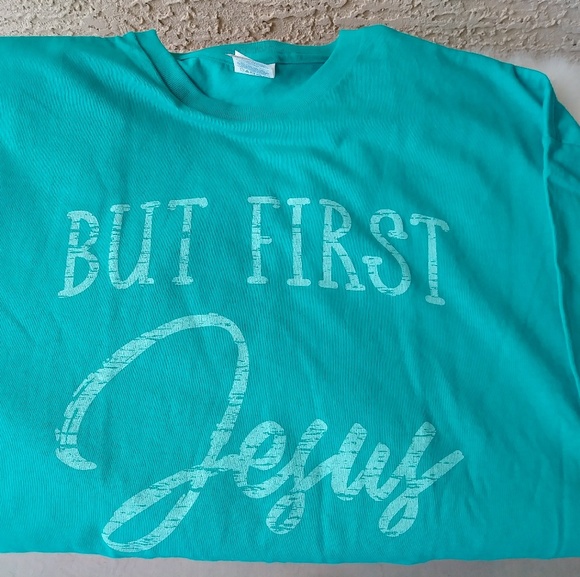 🌟SOLD 🌟But First Jesus Tee - Picture 2 of 5
